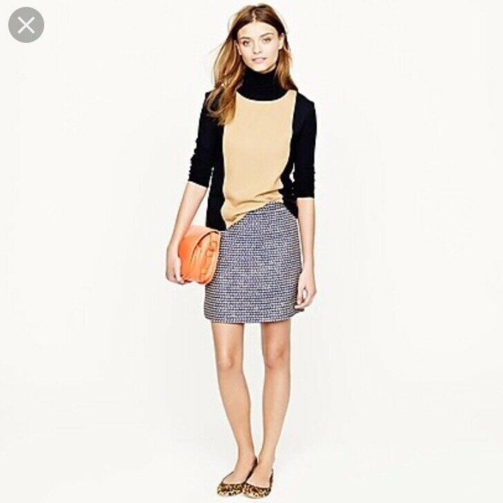 J.Crew postage stamp mini Skirt